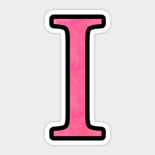 Pink I Sticker